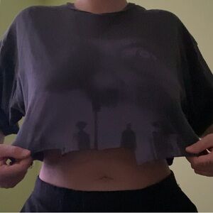 Black Cropped T-Shirt - VANS - Exorcist